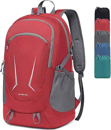 Ultra Lightweight Packable Backpack for Travel, Red