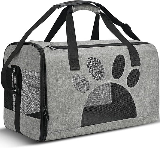 Cat Carrier, Dog Pet Carrier for Small Medium Cats Puppies up to 12 Lbs