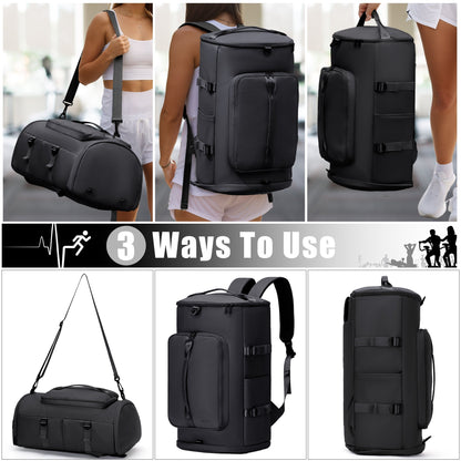 Gym Bag for Men and Women, Black