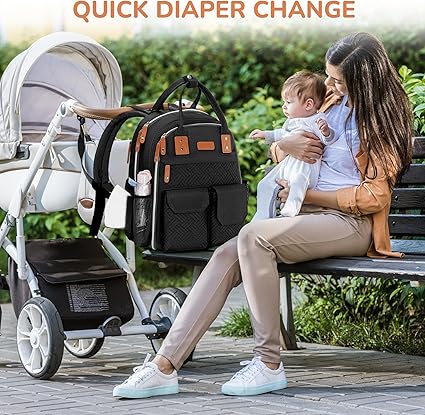 Diaper Bag Backpack , Black