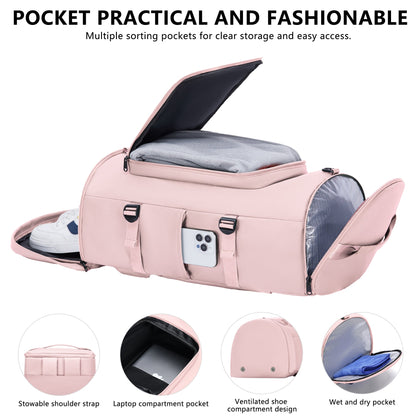 Gym Bag for Men and Women, Pink