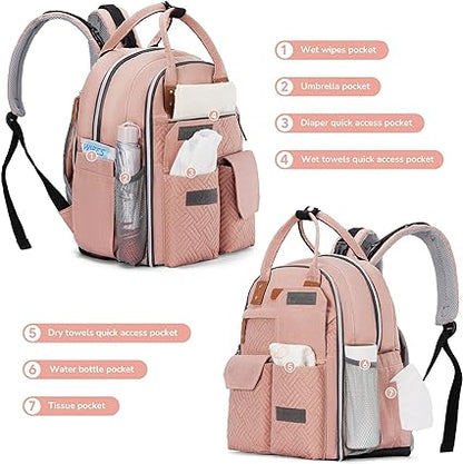 Diaper Bag Backpack , Pink